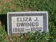  Eliza J <I>Sims</I> Owings