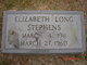  Elizabeth <I>Long</I> Stephens