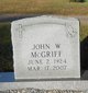 John W. “Little John” McGriff Photo