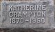  Katherine <I>Crampton</I> Rubedew