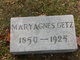  Mary Agnes <I>Jones</I> Getz