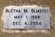  Aletha May “Miss O” Olmsted