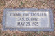  Jimmy Ray Leonard