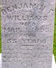 Pvt Benjamin Franklin “Ben” Williams