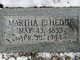  Martha E. <I>Kisor</I> Hedge