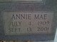  Annie Mae <I>Mayberry</I> Popwell