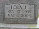  Lola Lee <I>Evans</I> Berger
