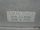  Sarah Frances <I>Dykes</I> Boone