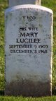  Mary Lucille <I>Durbin</I> Erben