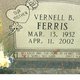  Vernell B <I>Clayton</I> Ferris