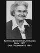 Mrs Safronia Esther “Fronie” <I>Hestley</I> Hughes