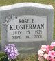  Rose Esther Klosterman