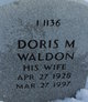  Doris Maxine Waldon