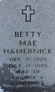  Betty Mae <I>DeRosier</I> Hamernick