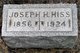  Joseph Henry Hiss