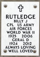 CPL Billy J “Bill” Rutledge Photo