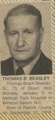 Thomas Brack “Tommy” Beasley Sr.