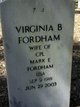  Virginia <I>Black</I> Fordham