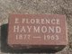  Edith Florence <I>Preston</I> Haymond