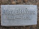  Mary E <I>Scribner</I> Mayher