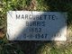  Margurette “Maggie” <I>Rucker</I> Burris
