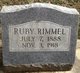  Ruby <I>Buford</I> Rimmel