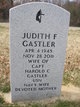  Judith “Judy” <I>Faris</I> Gastler