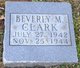  Beverly M Clark