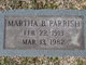  Martha <I>Brinsdon</I> Parrish