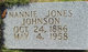  Nannie E. <I>Jones</I> Johnson