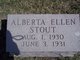  Alberta Ellen Stout
