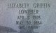  Elizabeth Odel <I>Griffin</I> Lowther