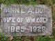  Mary Agnes “Minnie” <I>Dunk</I> Locke
