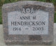 Anne M Hendrickson Photo