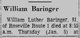 William Luther Baringer