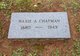  Waxie A. <I>Nichols</I> Chapman