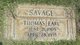  Thomas Earl Savage