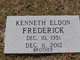 Kenneth Eldon Frederick Photo