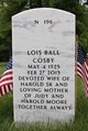  Lois Kinnaird <I>Ball</I> Cosby