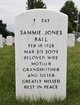  Sammie <I>Jones</I> Ball
