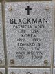 Corporal Patricia Ann Hutchinson Blackman Photo