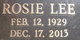 Rosie Lee Clark Photo