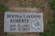  Bertha Laverne Roberts