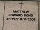 Matthew Edward “Matt” Bond