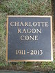 Charlotte Ragon Ragon Cone Photo