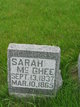 Sarah <I>Billings</I> McGhee