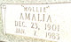  Amalia “Mollie” <I>Schneider</I> Wittman