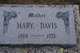  Mary “Minnie” <I>Lawrence</I> Davis