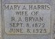  Mary A. “Mamie” <I>Harris</I> Bryan