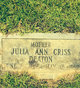  Julia Ann <I>Criss</I> Deaton